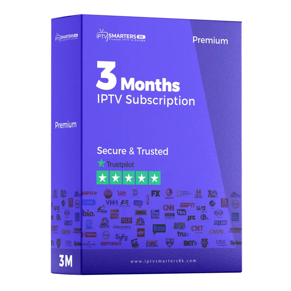 Best IPTV Subscription 3 Months with IPTV Smarters 8K – Buy IPTV 4K & Best IPTV 2025